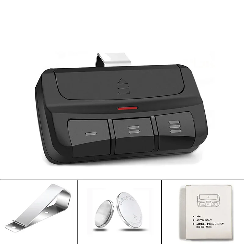 Multi-Frequency Remote Control Duplicator Rolling Fixed Code Garage Door Opener Electric Gate Control Keychain 280MHz-868MHz
