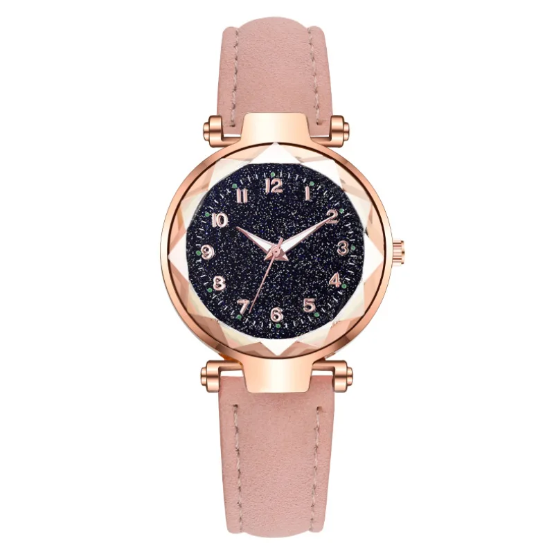 Fashion Starry Sky Women's Watch Women's Watch Student Digital Belt