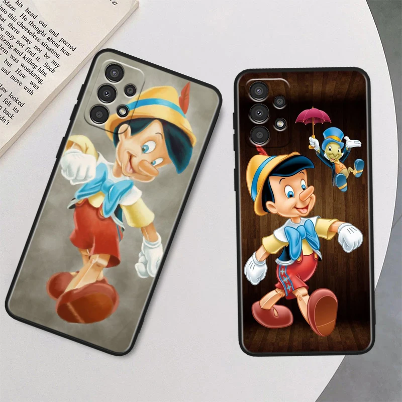 Disney Pinocchio Cute For Samsung Galaxy A91 A81 A71 A51 A42 A31 A21S A12 A11 A04 S E A02S A01 Core Black Phone Case