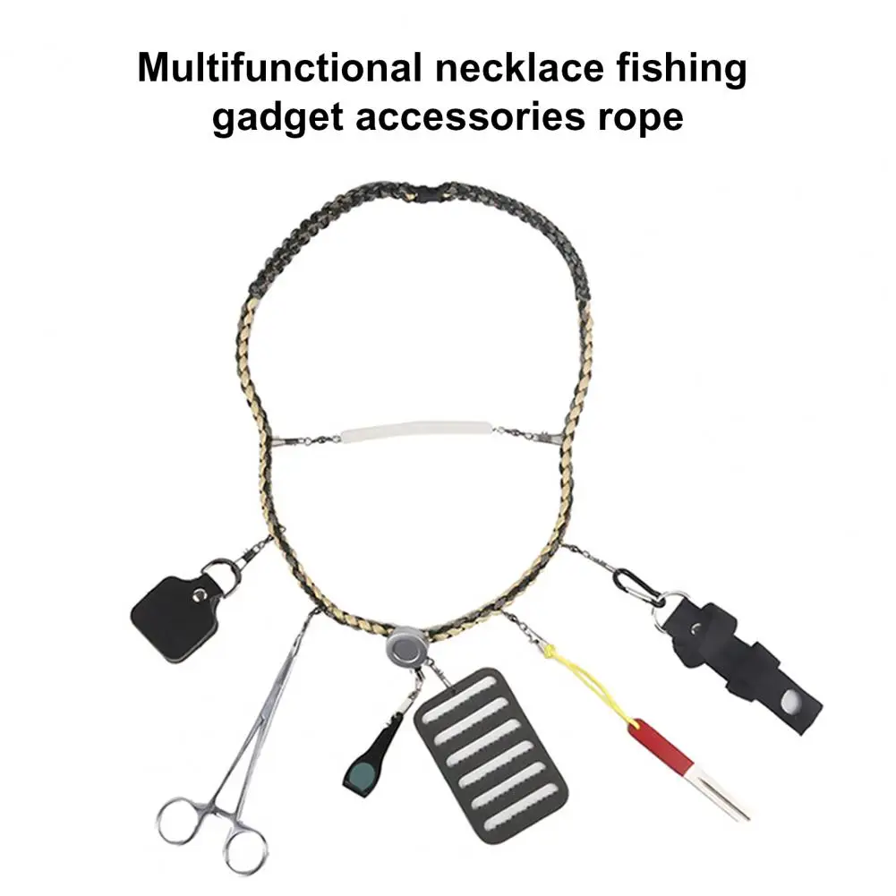 Skin-Friendly Fishing Holder Line Lightweight High Stability Versatile Fly Necklace Fishing Rope Tools Holder