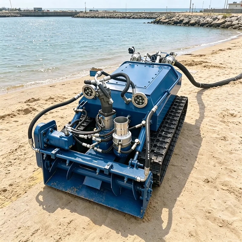 Wireless Remote Sediment Cleaning Machine Sludge Dredging Robot Anti-corrosion Sewage Device for Drainage Ditch Silt Removal