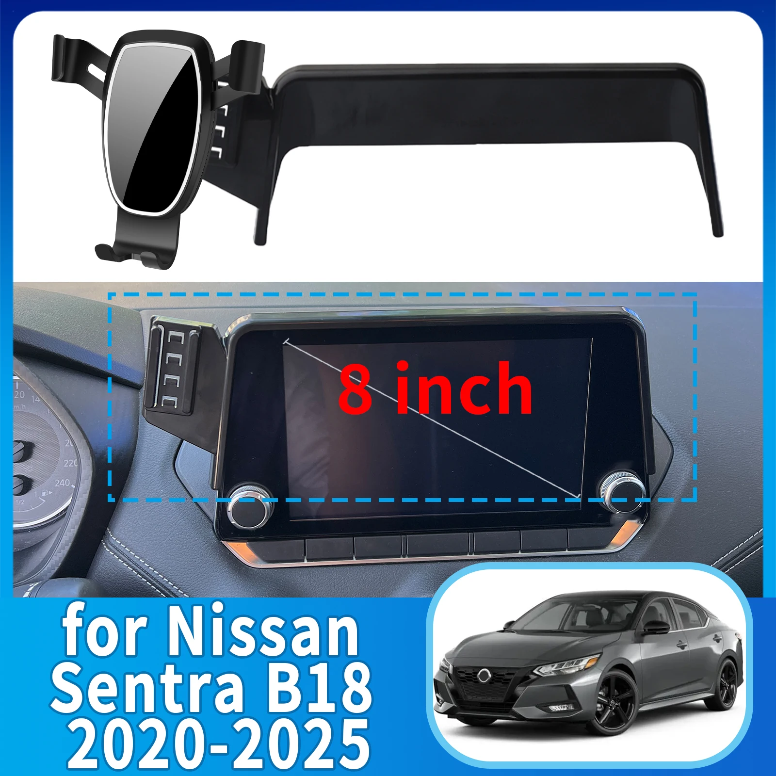 

fit for Nissan Sentra B18 2020-2025 (8/7inch) Anti-Shake Screen Base Phone Holder Mount Stand ​​ Dedicated Car​​ accessoires