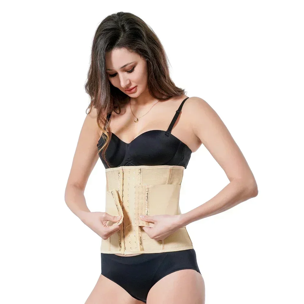 1PC Steel Bone Waist Trainer Womens Underbust Waist Cincher Corset Belly Slimming Belt Postpartum Girdles Hourglass Body Shaper