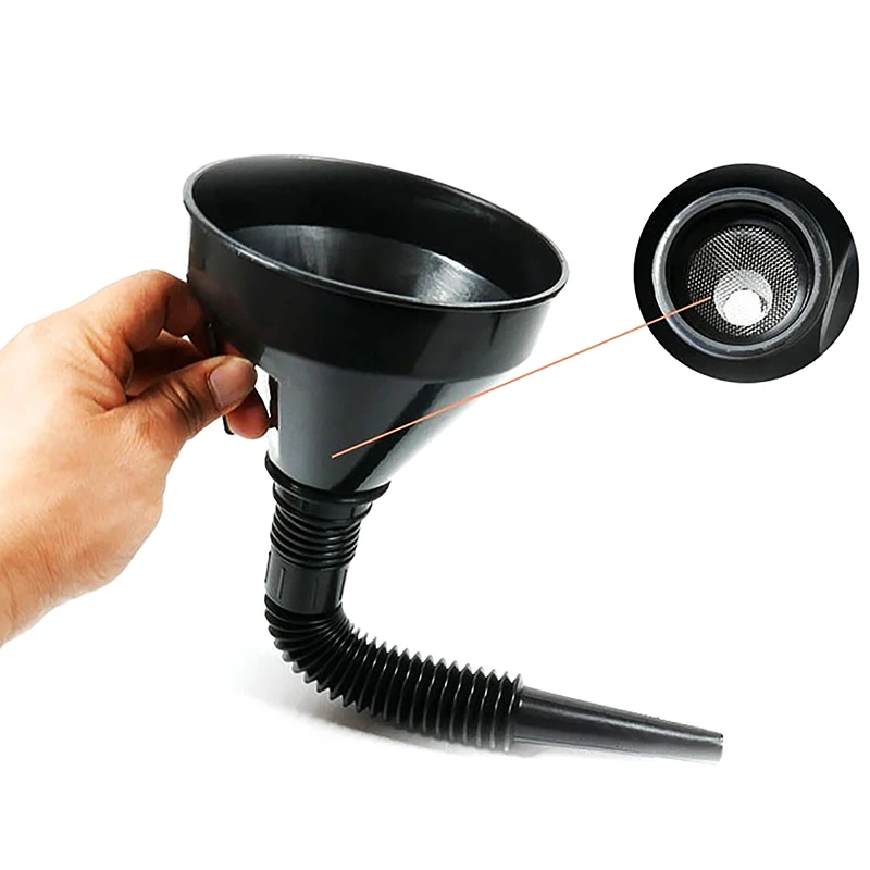 Universal Oil Funnel With Filter Pipe Handle Set Diesel Gas Fuel Filler Tools Car Accessories For Truck Motorcycle Off Road