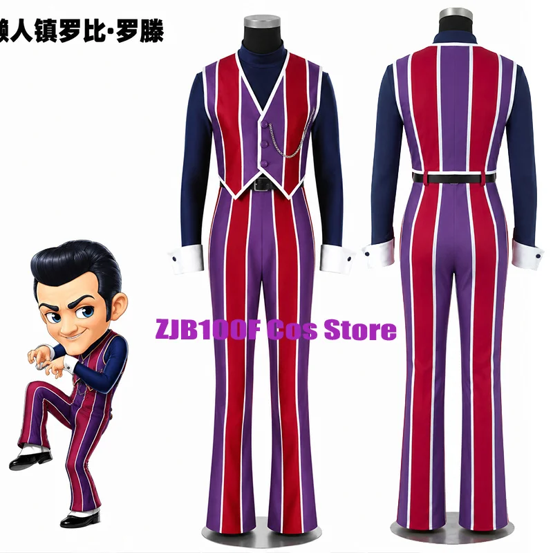 rotten-robbie-cosplay-2026-anime-lazytown-costume-funny-stripes-uniform-suit-halloween-party-play-outfit
