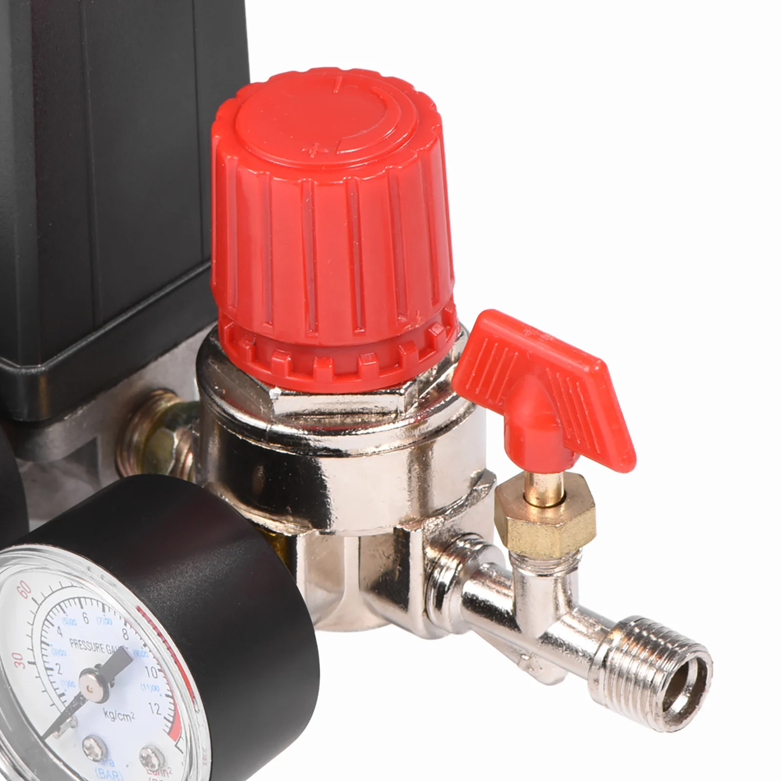 Small Air Compressor Pressure  Control Valve Regulator with Gauges Air Compressor Control Valve Air Compressor Valve
