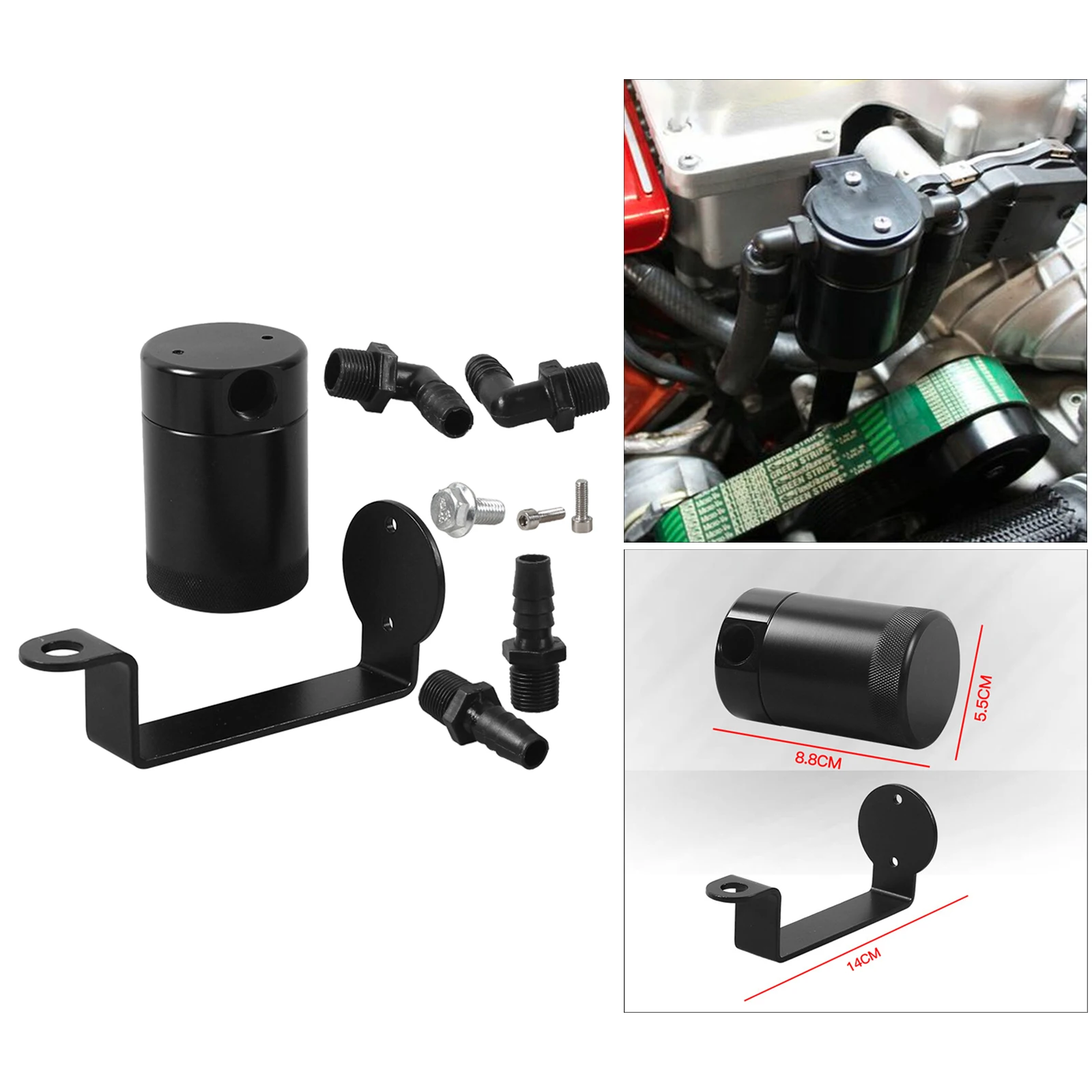 Oil Separator, Catch Tank Can Fit for Charger Hellcat 15-20 2015-2020