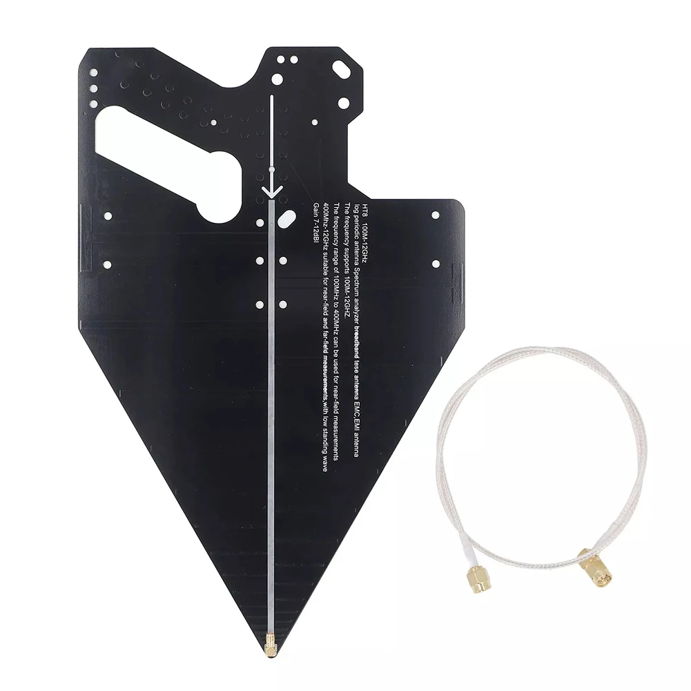 

1pc HT8 Log Periodic Antenna 100MHz - 12GHz High Gain Antenna For Positioning And Direction Finding Radio Spectrum Management