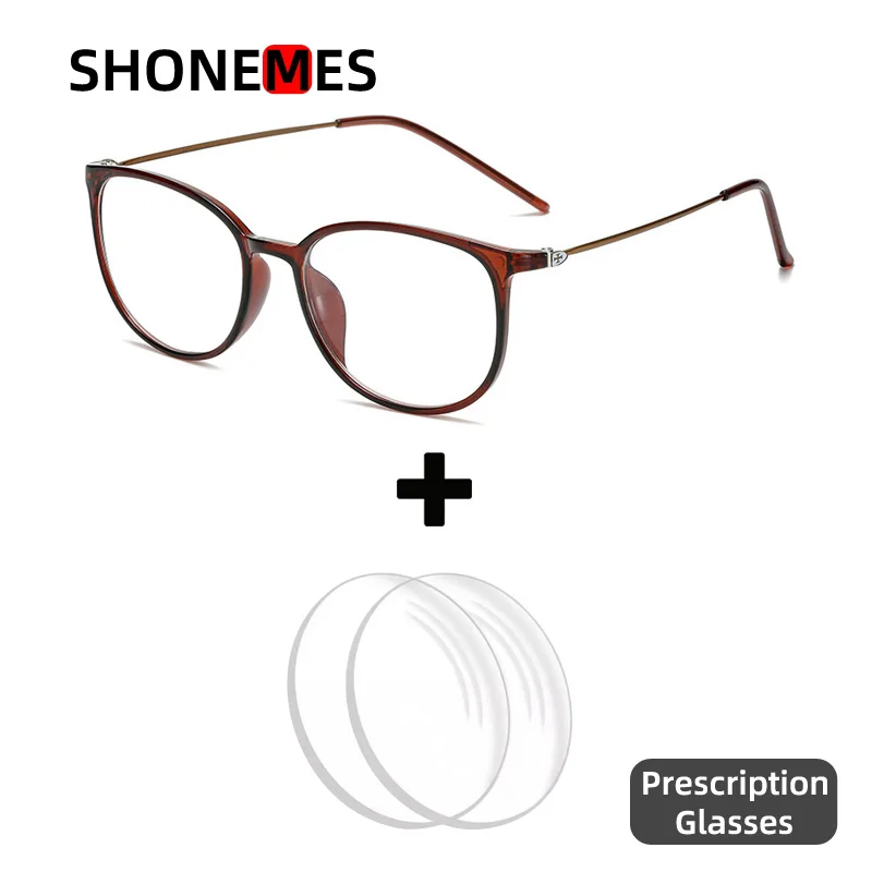 

Круглые очки Shonemes, стильные женские очки TR90, оправа, черные, красные, синие, оптические очки для близорукости/дальнозоркости