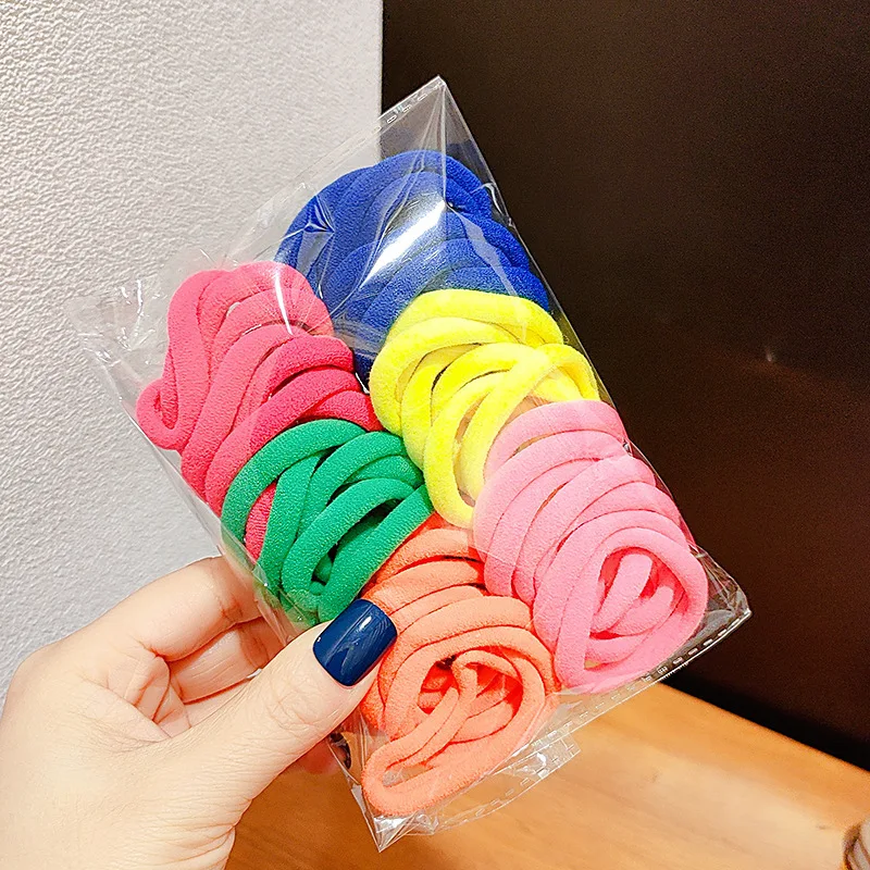Anti-Slip Scrunchie Hair Tie 50 PCS Women Seamless Elastic Hairband for Running Daily Non-Damage Hair image 5