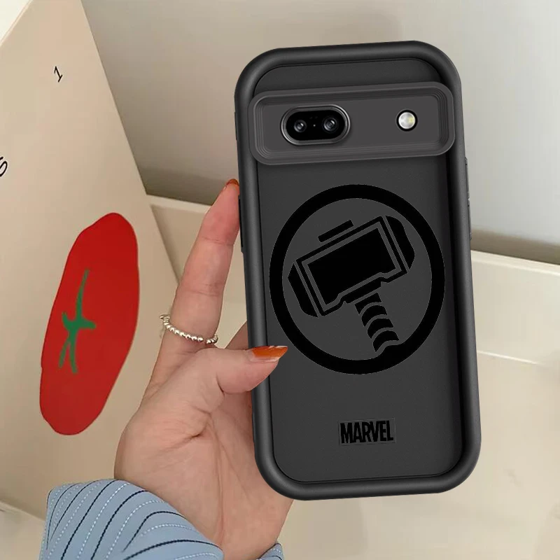 Marvel Comics Logo für Google Pixel 9 8A 8 7 7A Pro XL 5G Augenleiter Handyhülle Weiche TPU stoßfeste Abdeckung TPU Handyhülle