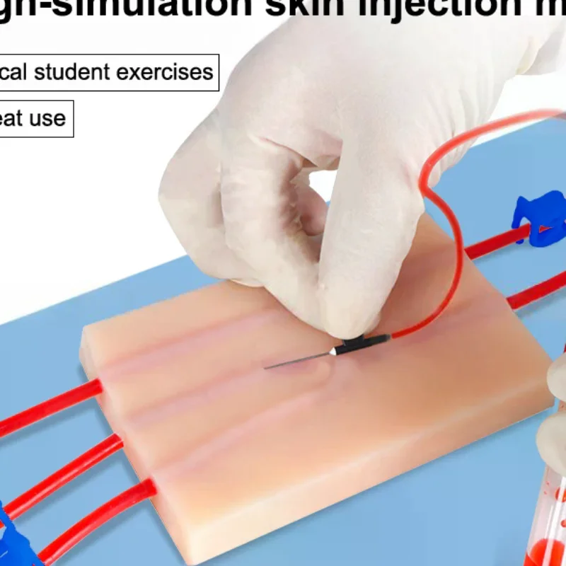 

Венепунктурная инъекционная тренировочная площадка, имитация человеческой кожи, устойчивая к разрыву, портативная для студентов, медсестер, тренировочная модель наложения швов