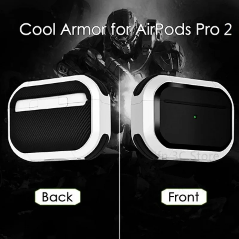 ﻿   ل New AirPods Pro3 2025 حافظة حماية كاملة للجسم مضادة للانزلاق حافظة مدرعة للنساء والرجال ل Air pods Pro 2 3 4 سماعات الأذن