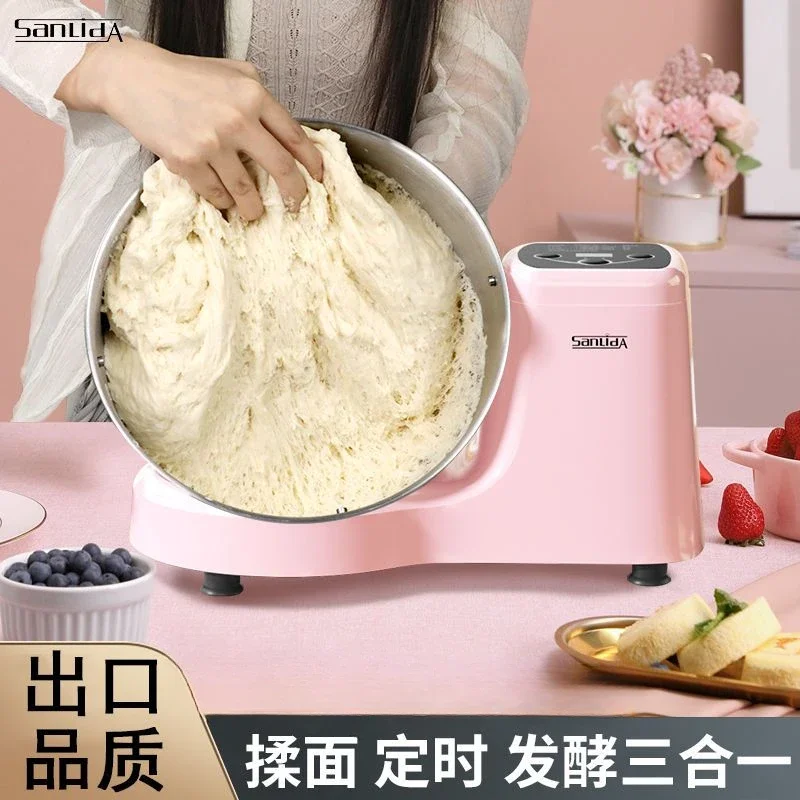 آلة خلط العجين الفولاذ المقاوم للصدأ المنزلية الصغيرة التلقائي متعددة الوظائف العجن 5L خلط آلة الشيف حامل خلاط جديد #3