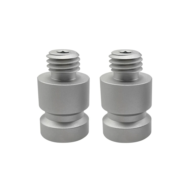 2pcs NEW aluminum alloy prism Adapter 30mm 5/8 x 11 thread GNSS RTK for Total Station prism poles GPS