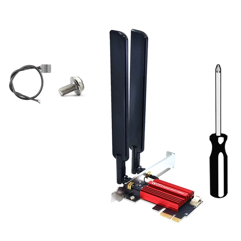 

BE200 Wi-Fi 7 PCI-Express адаптерная карта беспроводной сетевой адаптер трехдиапазонный 2,4G/5G/6Ghz 8874 Мбит/с BT5.4 настольный компьютер для Windows 10/11
