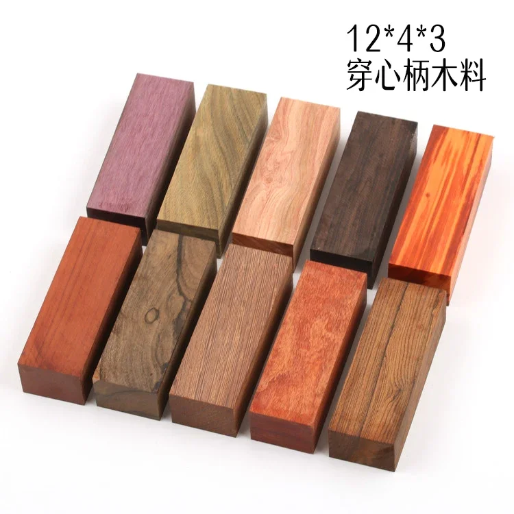 12x4x3cm wood handle blanks knife handles parts handle material DIY parts Knife Handle Hand Tools Handle DIY Parts