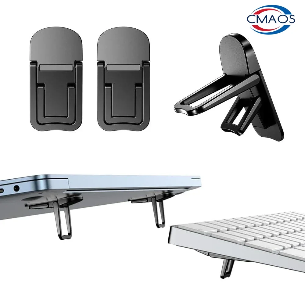 2pcs/Set Foldable Laptop Stand Portable Notebook Support Holder Adjustable Riser Cooling Bracket Universal for Laptop Tablet