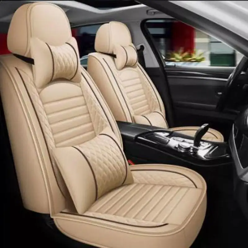 

5 Seats Car Seat Covers Universal Full Coverage Car Seat Cover For Mercedes Benz Front Rear Padded Mat Car Accessories