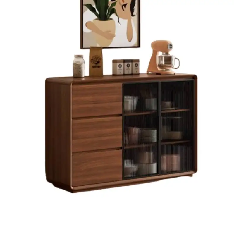 Rounded Corners Living Room Cabinets Sideboard Glass Display Living Room Cabinets Storage Tea Woonkamerkasten Furniture For Home