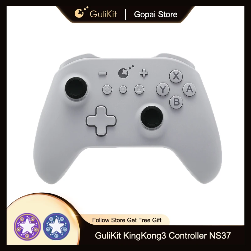 

Контроллер GuliKit KingKong 3, NS37 KK3, беспроводной Bluetooth-геймпад, джойстик TMR для Nintendo Switch, Windows, Android iOS