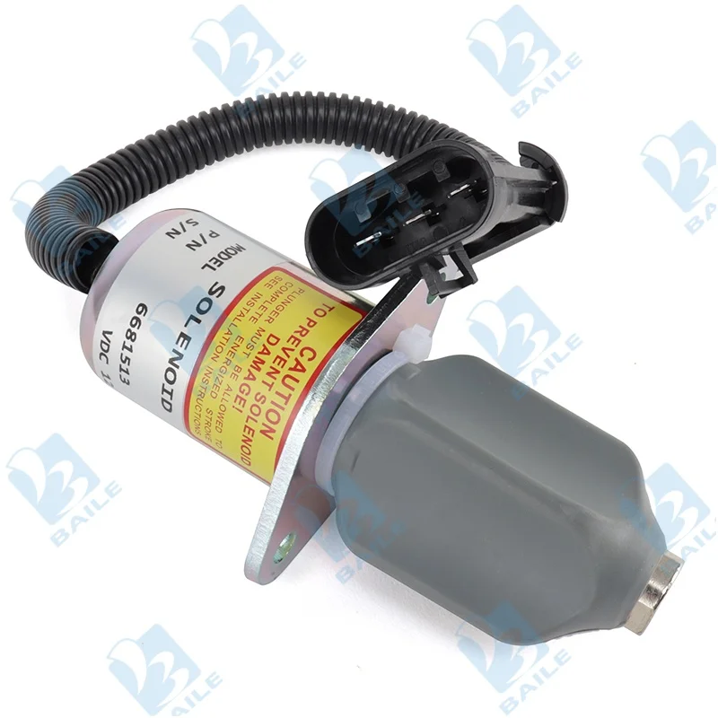

6681513 Fuel Shut Off Solenoid 12V 6681512 6667992 6667993 For Bobcat T190 S185 S175 S160 325 328 331 334 337