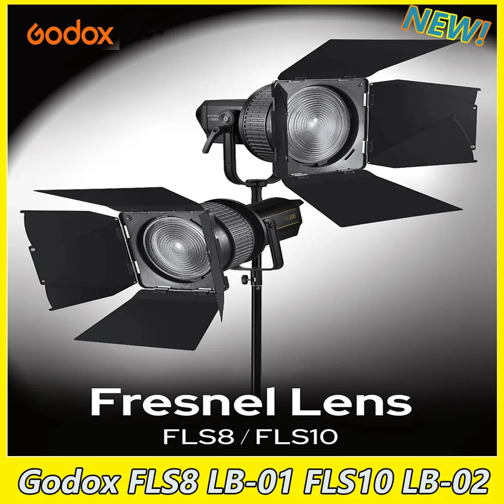 

Godox FLS8 LB-01 FLS10 LB-02 Fresnel Lens Bowens Mount Light A Multi-Functional Light For Godox SL150II SL200II VL150 VL300