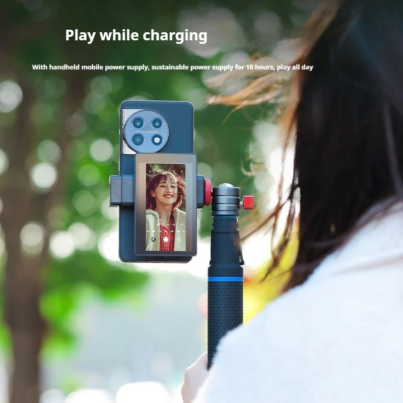 KingMa PH01 Selfie Monitor Magnetic Screen Smartphone Rear Camera Travel Selfie Stick for Screen Vlog Video Live Stream