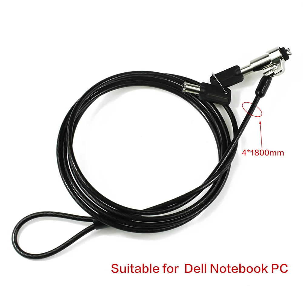 Laptop Security Cable Lock Kensington Key Lock Notebook Anti-theft Lock 1.2m Steel Cable for HP Dell Lenovo MacBook iPad Tablet - view 2