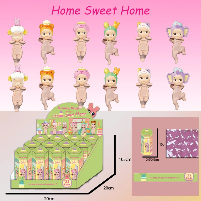 

New Sonny Angel Blind Box Home Sweet Home Mini Figure Mystery Box Cute Dolls Car Phone Decoration Lucky Surprise Easter Gifts