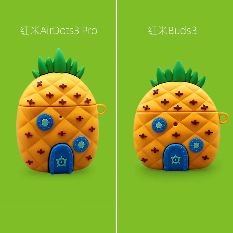 Caso de silicone macio dos desenhos animados para redmi buds3 pro/airdots 3pro para redmi buds3 bluetooth fone de ouvido à prova de choque lite capa
