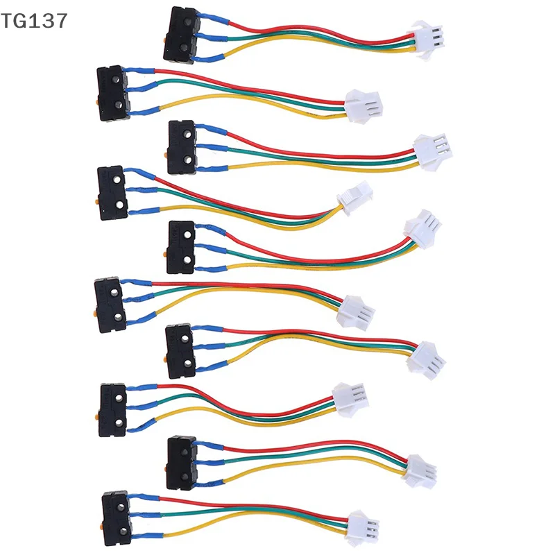 10Pcs Flame Retardant Material Metal Gas Water Heater Micro Switch Three Wires Small On-off Control 0.6x1x2cm