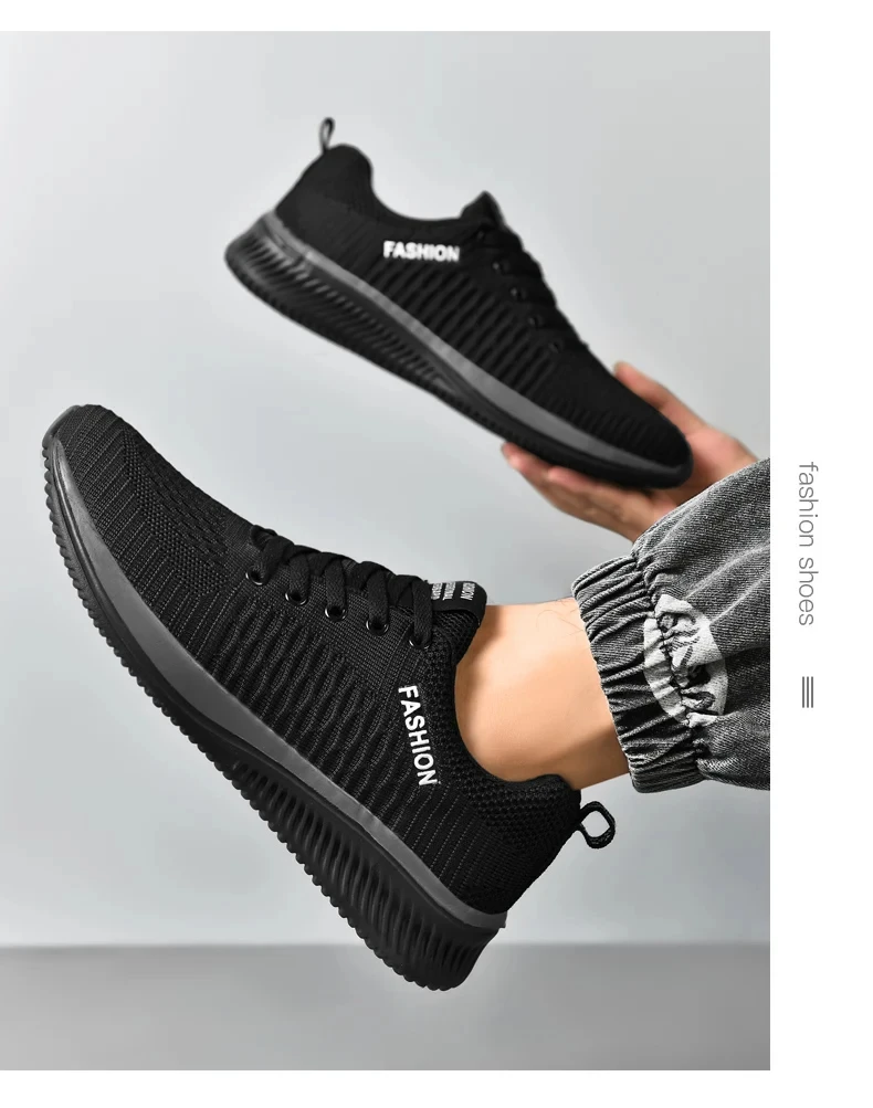 Männer Rennen Gehen Stricken Schuhe Mode Lässig Turnschuhe Atmungsaktive Sport Sportlich Gym Leichte Männer Turnschuhe Casual Schuhe – Detail 7