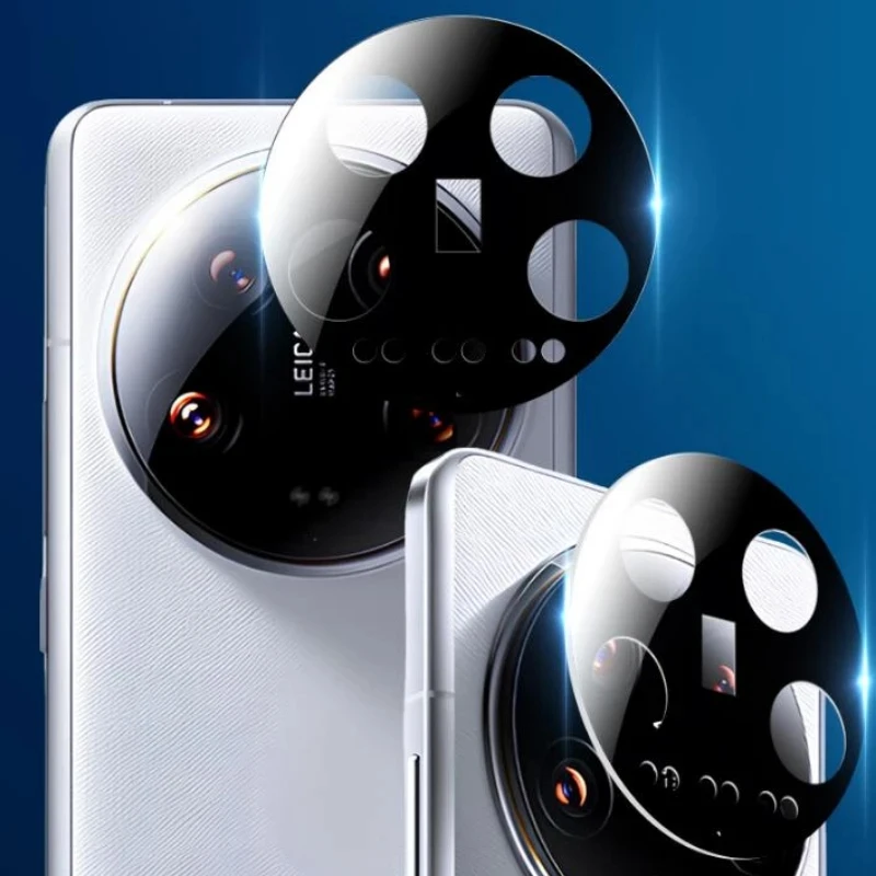 

2PCS Black Tempered Glass For Xiaomi 14 Ultra Camera Lens 9H Protector Film For Xiaomi14 14Ultra Screen Protector Camera Cover