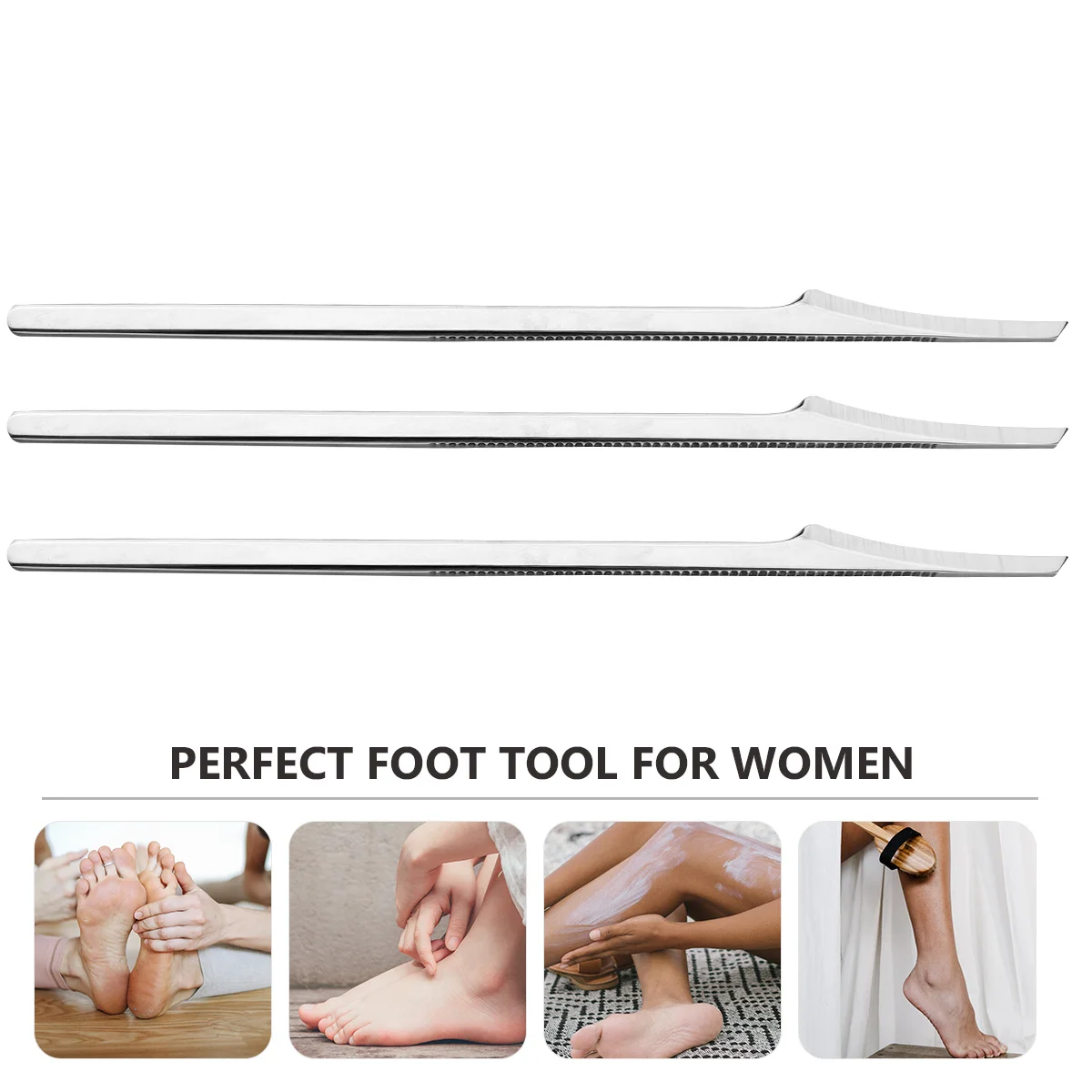 3Pcs Foot Dead Skin Scraper Pedicure Tool Premium Callus Remover Cuticle Shaver Professional Home Foot Care Tool Smooth Callous