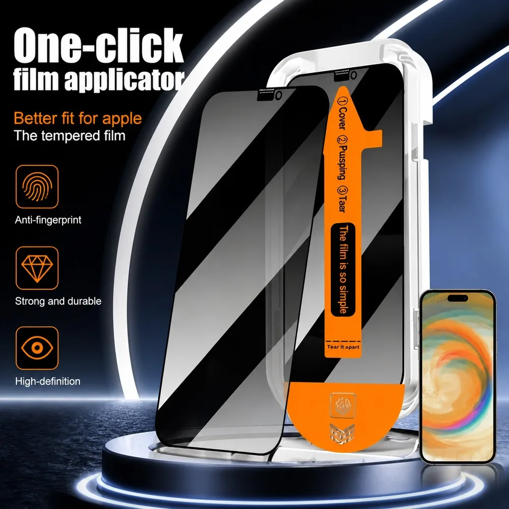 Protecteur d'écran anti-espion, 3 pièces, en verre trempé pour iPhone 15 15 Plus, anti-rayures, pour iPhone 15 Pro 15 Pro Max