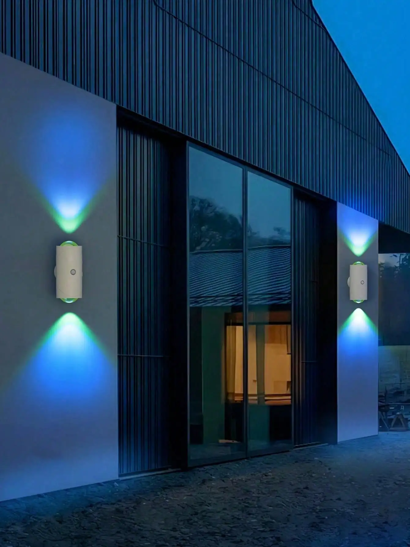 Bañador de pared LED de 3 modos: haz arriba/abajo, recargable por USB-C, inalámbrico para terraza/dormitorio/escritorio.