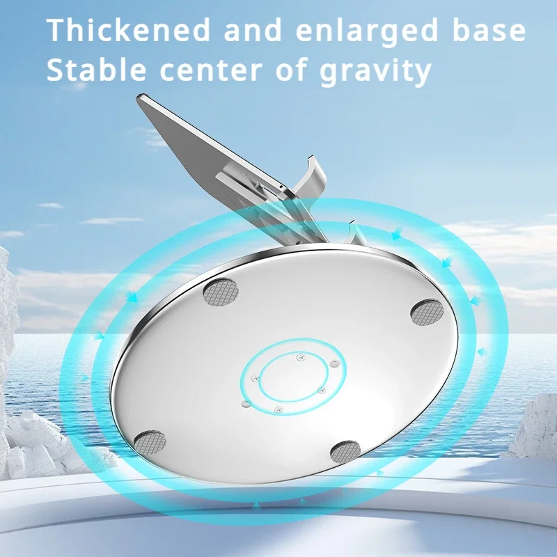 New Tablet Stand Disc Rotating Aluminum Alloy Flat Support Foldable Lift Lazy Phone Stand
