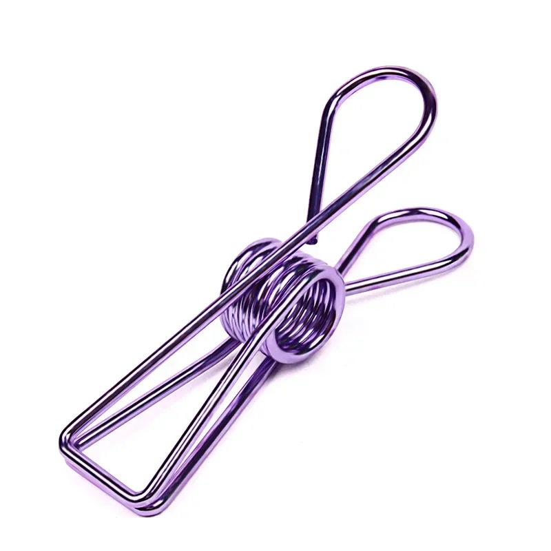 2pcs/set Metal Binder Clip Office School Stationery Paper Clips File Document Management Clips Organizer