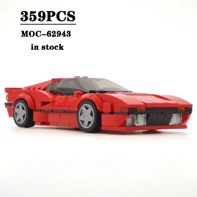 

Building Block MOC-62943 Super Small Sports Car Assembly Model 359PCS Adult Child Puzzle Education Birthday Christmas Toy Gift