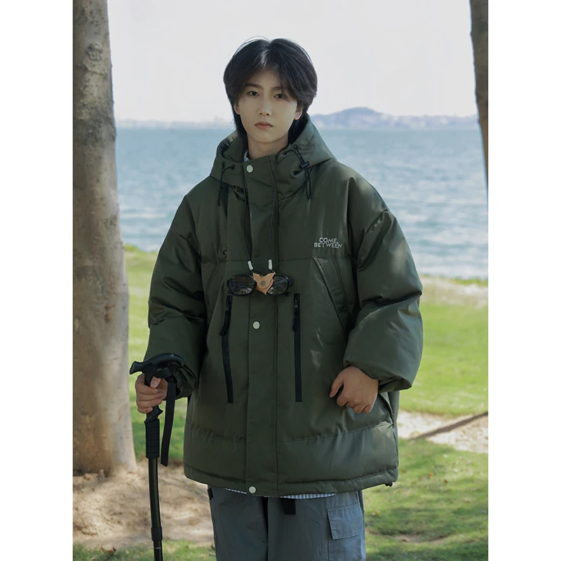 

Мужская утепленная хлопковая куртка для активного отдыха, зимняя, морозостойкая, рабочая, повседневная, свободного кроя, на молнии