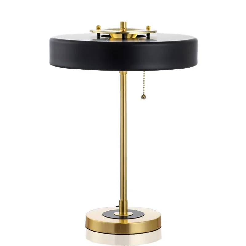 

Postmodern fashion creative designer desk lamp American minimalist living room study bedroom bedside decoration light luxury blu