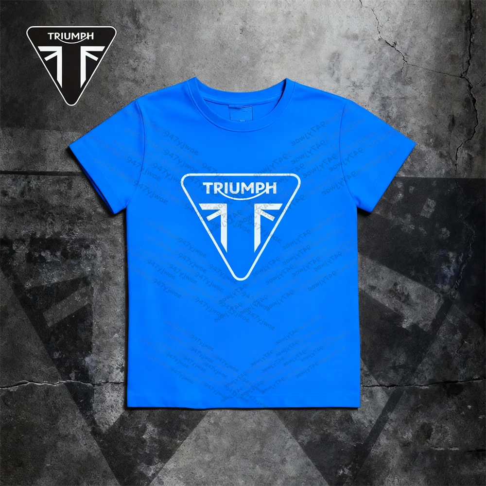 

26 New Triumph Logo Tees Men's Motocycles T-shirts Summer High-Quality Personalized Loose Cotton Couple Trendy Tops 11Color Tops