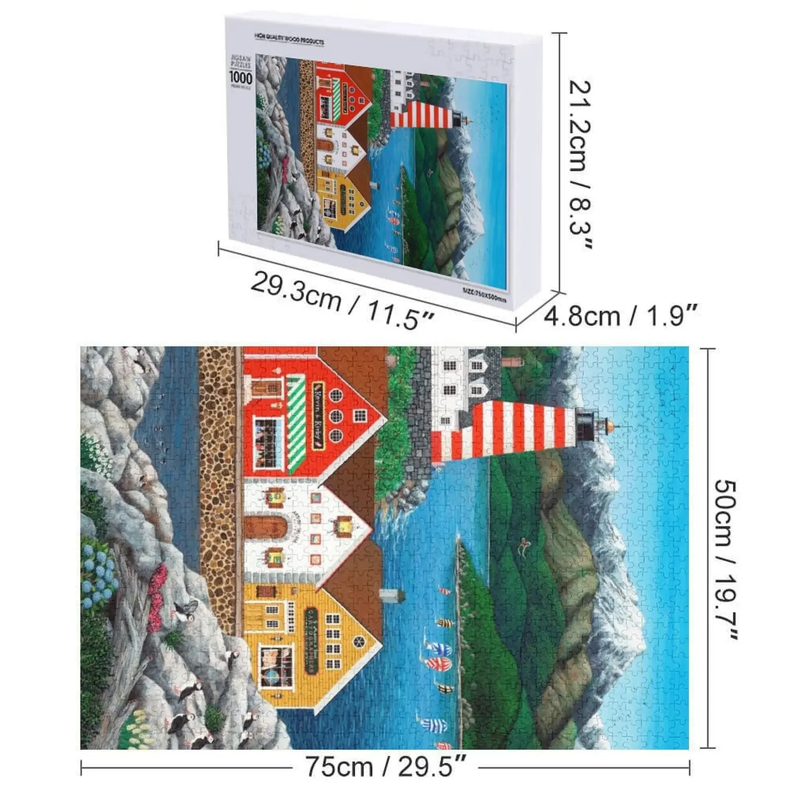 パフィンポイント ジグソーパズル 写真入り パーソナライズされたギフト 子供向けジグソーパズル