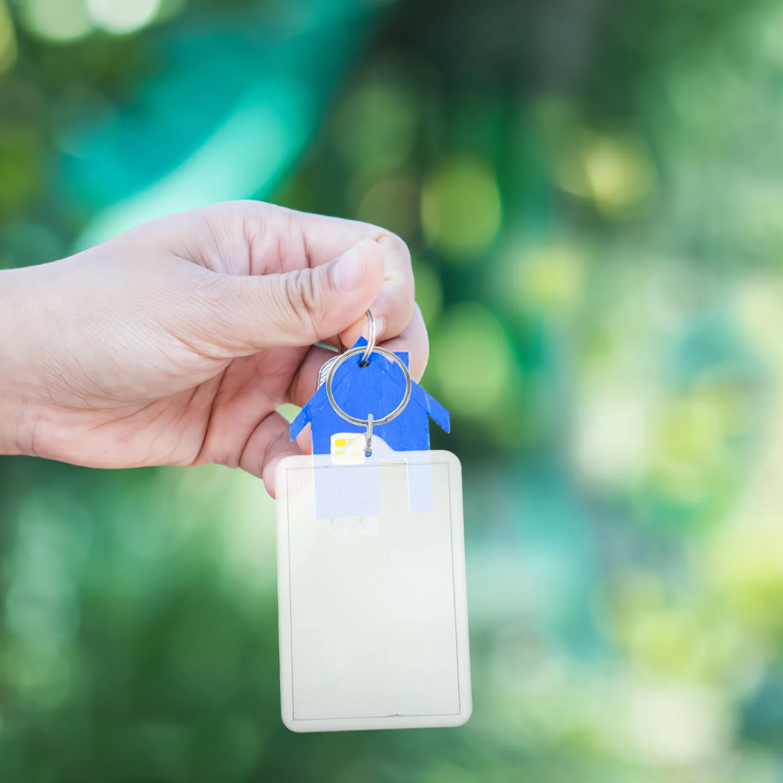 

50 шт. прозрачных пластиковых брелоков-фоторамок для самостоятельного изготовления, держателей для фото, персонализированных брелоков с изображением