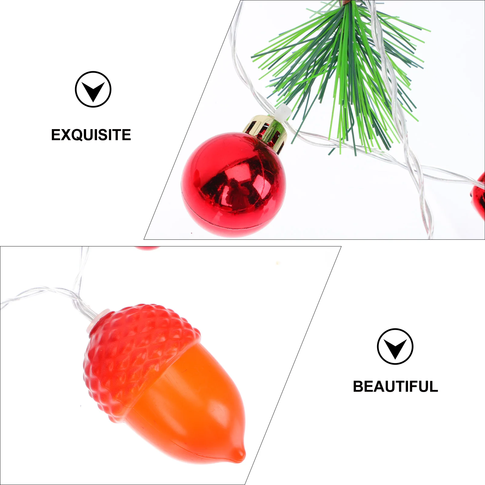 

Christmas Hanging Lights String Strung Indoor Luminous Pine Cone Decors Outdoor