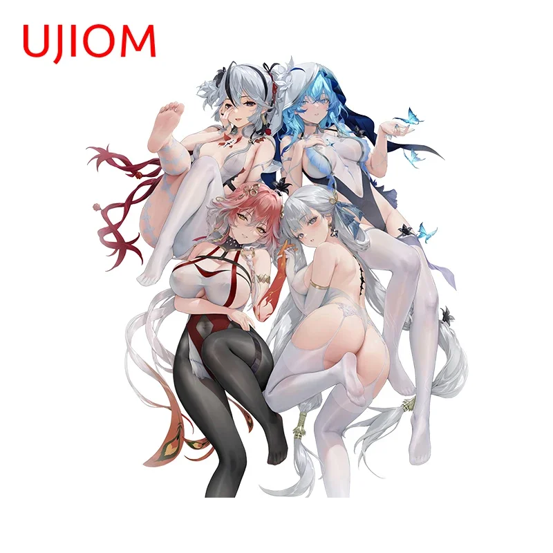 UJIOM For Wuthering Waves changli The Shorekeeper Wall Stickers Seductive anime girls window Decals Personal Bedroom Accessories