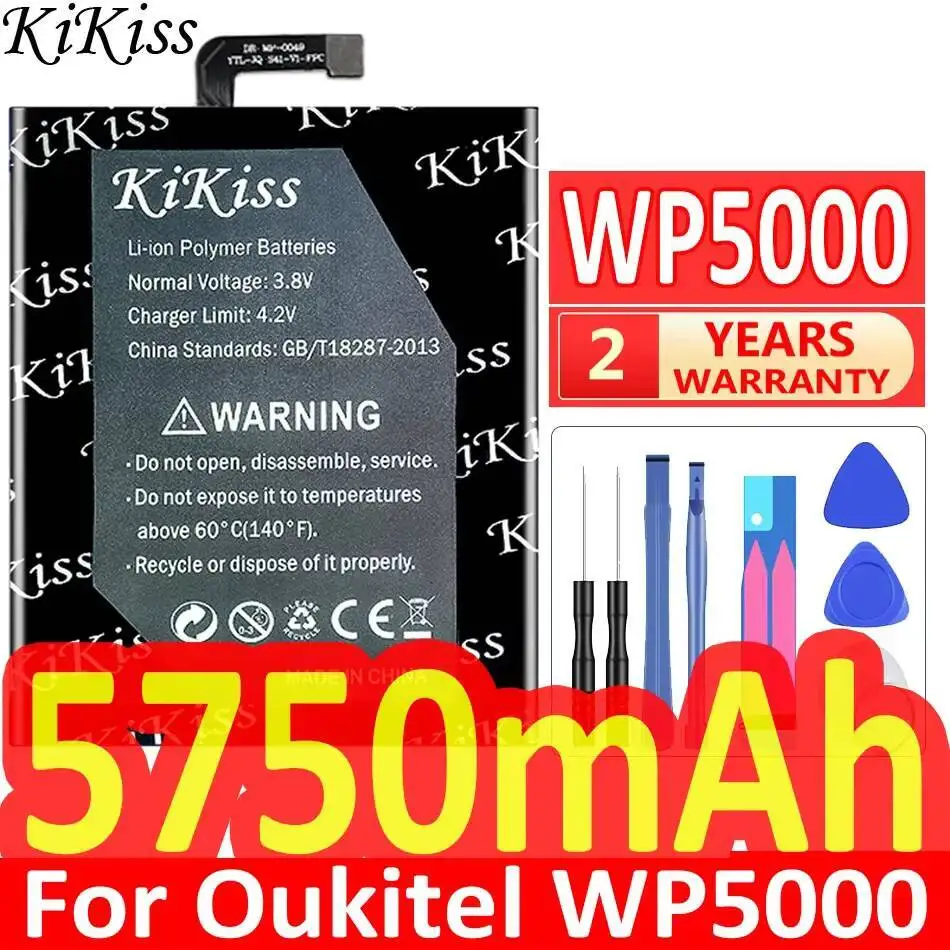 ل Oukitel WP5000 أداء جيد لدرجة الحرارة المنخفضة 5750Mah بطارية الهاتف المحمول عالية السعة
