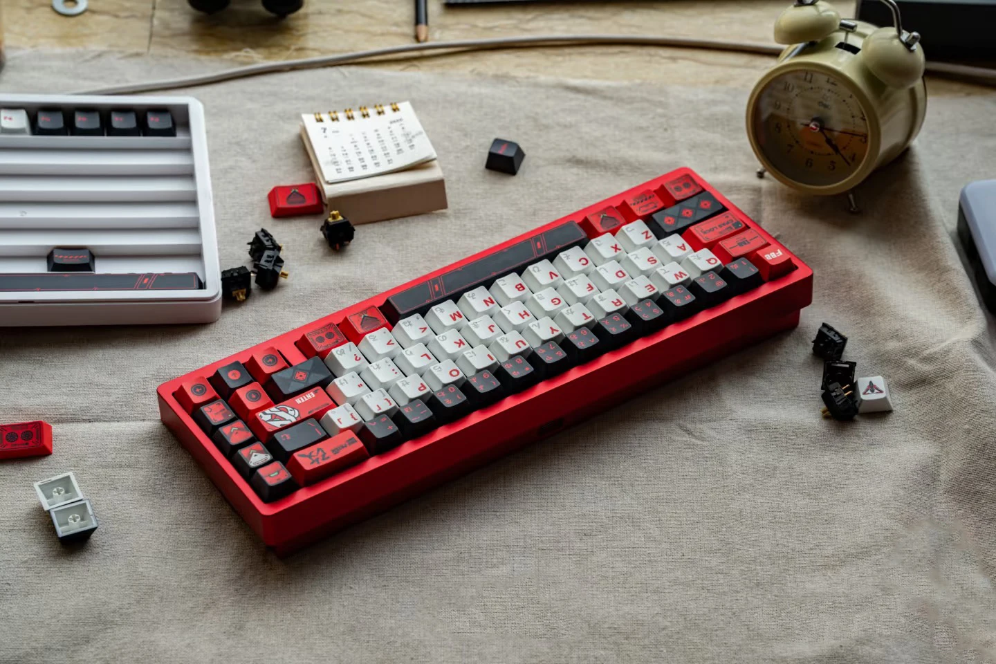 Weikav Nut65 Aluminum Mechanical Gaming Keyboard Kit Gasket Structure Leaf Spring FR4 Plate Tri Mode 6000mAh
