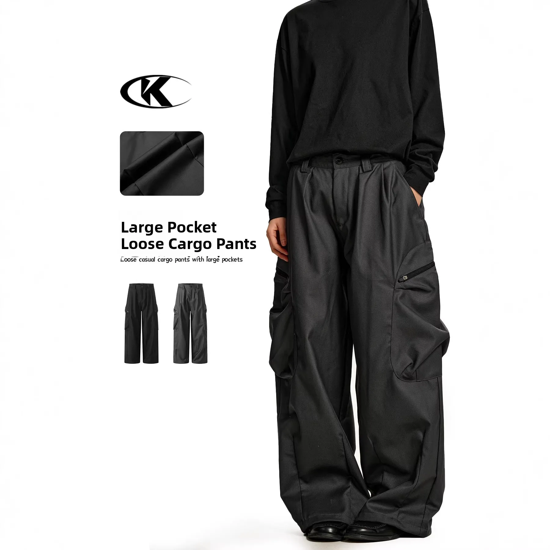 

Ретро американские рабочие брюки унисекс, выцветшие, свободного кроя, повседневные, широкие, прямые, в пол, с большими карманами